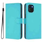 For Umidigi Power 7 / 7S Skin Feel Solid Color Leather Phone Case with Lanyard(Lake Blue) - 2