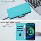 For Umidigi G100X 5G / 4G Skin Feel Solid Color Leather Phone Case with Lanyard(Lake Blue) - 3