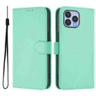 For Wiko T60 / Cubot P80 Skin Feel Solid Color Leather Phone Case with Lanyard(Mint Green) - 2