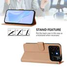 For ZTE Blade A35 / A55 Skin Feel Solid Color Leather Phone Case with Lanyard(Nude) - 3