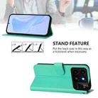 For ZTE Blade A35 / A55 Skin Feel Solid Color Leather Phone Case with Lanyard(Green) - 3