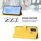 For ZTE Blade A52 Skin Feel Solid Color Leather Phone Case with Lanyard(Lemon Yellow) - 3