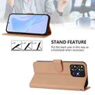 For ZTE Blade A73 4G Skin Feel Solid Color Leather Phone Case with Lanyard(Nude) - 3