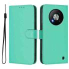 For ZTE Blade A73 5G Skin Feel Solid Color Leather Phone Case with Lanyard(Green) - 2