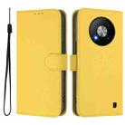 For ZTE Blade A73 5G Skin Feel Solid Color Leather Phone Case with Lanyard(Lemon Yellow) - 2