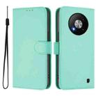 For ZTE Blade A73 5G Skin Feel Solid Color Leather Phone Case with Lanyard(Mint Green) - 2