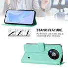 For ZTE Blade A73 5G Skin Feel Solid Color Leather Phone Case with Lanyard(Mint Green) - 3