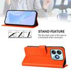 For ZTE Blade A75 4G Skin Feel Solid Color Leather Phone Case with Lanyard(Orange) - 3