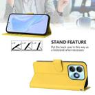 For ZTE Blade A75 4G Skin Feel Solid Color Leather Phone Case with Lanyard(Lemon Yellow) - 3