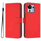 For ZTE Blade V50 Vita Skin Feel Solid Color Leather Phone Case with Lanyard(Red) - 2