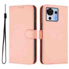 For ZTE Blade V50 Vita Skin Feel Solid Color Leather Phone Case with Lanyard(Pink) - 2