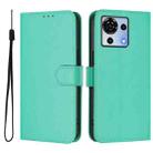 For ZTE Blade V50 Vita Skin Feel Solid Color Leather Phone Case with Lanyard(Green) - 2