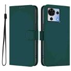 For ZTE Blade V50 Vita Skin Feel Solid Color Leather Phone Case with Lanyard(Dark Green) - 2