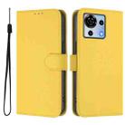 For ZTE Blade V50 Vita Skin Feel Solid Color Leather Phone Case with Lanyard(Lemon Yellow) - 2