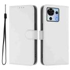 For ZTE Blade V50 Vita Skin Feel Solid Color Leather Phone Case with Lanyard(White) - 2