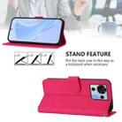 For ZTE Blade V50 Vita Skin Feel Solid Color Leather Phone Case with Lanyard(Rose Red) - 3