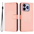 For ZTE Blade V60 4G / Axon 60 4G Skin Feel Solid Color Leather Phone Case with Lanyard(Pink) - 2