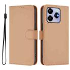 For ZTE Blade V60 4G / Axon 60 4G Skin Feel Solid Color Leather Phone Case with Lanyard(Nude) - 2