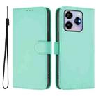 For ZTE Blade V60 4G / Axon 60 4G Skin Feel Solid Color Leather Phone Case with Lanyard(Mint Green) - 2