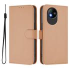 For ZTE Blade A35 Lite / A35 Core Skin Feel Solid Color Leather Phone Case with Lanyard(Nude) - 2