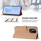 For ZTE Blade A35 Lite / A35 Core Skin Feel Solid Color Leather Phone Case with Lanyard(Nude) - 3