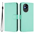 For ZTE Blade A35 Lite / A35 Core Skin Feel Solid Color Leather Phone Case with Lanyard(Mint Green) - 2