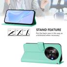 For ZTE Blade A75 5G Skin Feel Solid Color Leather Phone Case with Lanyard(Mint Green) - 3