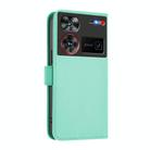 For ZTE Nubia Z60 Ultra Skin Feel Solid Color Leather Phone Case with Lanyard(Mint Green) - 2