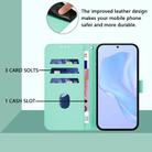 For ZTE Nubia Z60 Ultra Skin Feel Solid Color Leather Phone Case with Lanyard(Mint Green) - 3