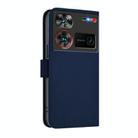 For ZTE Nubia Z60 Ultra Skin Feel Solid Color Leather Phone Case with Lanyard(Navy Blue) - 2