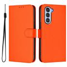 For ZTE Nubia S 5G A403ZT Skin Feel Solid Color Leather Phone Case with Lanyard(Orange) - 2