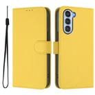 For ZTE Nubia S 5G A403ZT Skin Feel Solid Color Leather Phone Case with Lanyard(Lemon Yellow) - 2