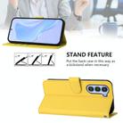 For ZTE Nubia S 5G A403ZT Skin Feel Solid Color Leather Phone Case with Lanyard(Lemon Yellow) - 3
