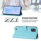 For ZTE Blade A52 Lite Skin Feel Solid Color Leather Phone Case with Lanyard(Sky Blue) - 4