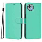 For Sharp Aquos Wish4/SH-52E Skin Feel Solid Color Leather Phone Case with Lanyard(Green) - 2