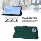 For Sharp Aquos Wish4/SH-52E Skin Feel Solid Color Leather Phone Case with Lanyard(Dark Green) - 3