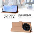 For Sharp Aquos R9 Pro SH-54E Skin Feel Solid Color Leather Phone Case with Lanyard(Nude) - 3