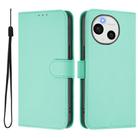 For Sharp Aquos Sense9 Plus Skin Feel Solid Color Leather Phone Case with Lanyard(Mint Green) - 2