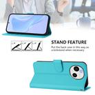 For Sharp Aquos Sense9 Plus Skin Feel Solid Color Leather Phone Case with Lanyard(Lake Blue) - 3
