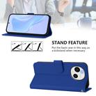 For Sharp Aquos Sense9 Skin Feel Solid Color Leather Phone Case with Lanyard(Dark Blue) - 3
