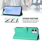 For iPhone 12 / 12 Pro Skin Feel Solid Color Leather Phone Case with Lanyard(Green) - 3