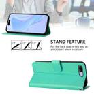 For iPhone 8 Plus / 7 Plus Skin Feel Solid Color Leather Phone Case with Lanyard(Green) - 3