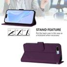 For iPhone 8 Plus / 7 Plus Skin Feel Solid Color Leather Phone Case with Lanyard(Violet) - 3