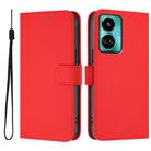 For Tecno Camon 19 / 19 Pro 5G Skin Feel Solid Color Leather Phone Case with Lanyard(Red) - 2