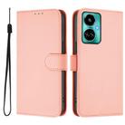 For Tecno Camon 19 / 19 Pro 5G Skin Feel Solid Color Leather Phone Case with Lanyard(Pink) - 2