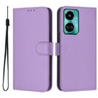 For Tecno Camon 19 / 19 Pro 5G Skin Feel Solid Color Leather Phone Case with Lanyard(Lavender Purple) - 2