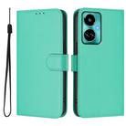 For Tecno Camon 19 / 19 Pro 5G Skin Feel Solid Color Leather Phone Case with Lanyard(Green) - 2