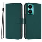 For Tecno Camon 19 / 19 Pro 5G Skin Feel Solid Color Leather Phone Case with Lanyard(Dark Green) - 2