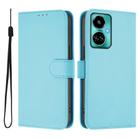 For Tecno Camon 19 / 19 Pro 5G Skin Feel Solid Color Leather Phone Case with Lanyard(Sky Blue) - 2