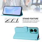 For Tecno Camon 19 / 19 Pro 5G Skin Feel Solid Color Leather Phone Case with Lanyard(Sky Blue) - 3
